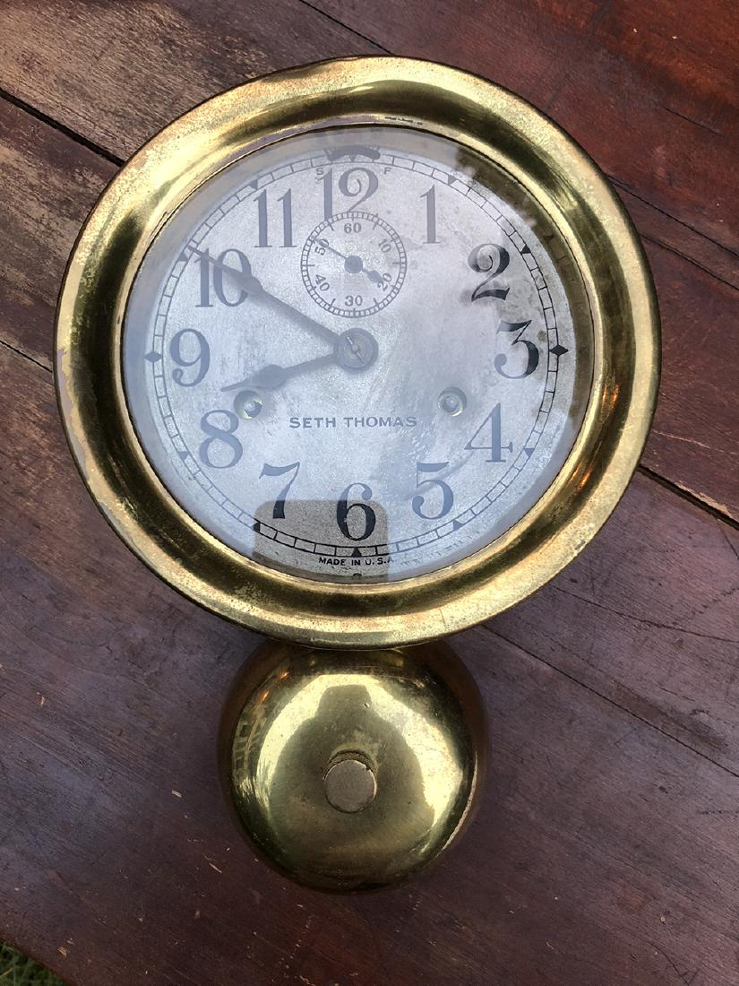Seth Thomas Brass Ships Clock (1 of 3)