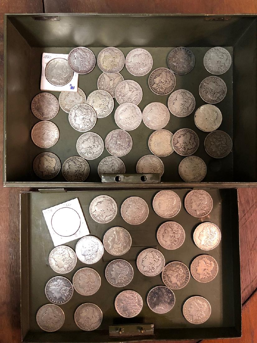 50 US Morgan Silver Dollars (1 of 5)