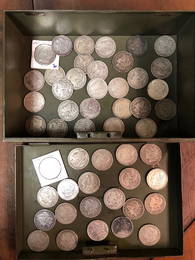 50 US Morgan Silver Dollars