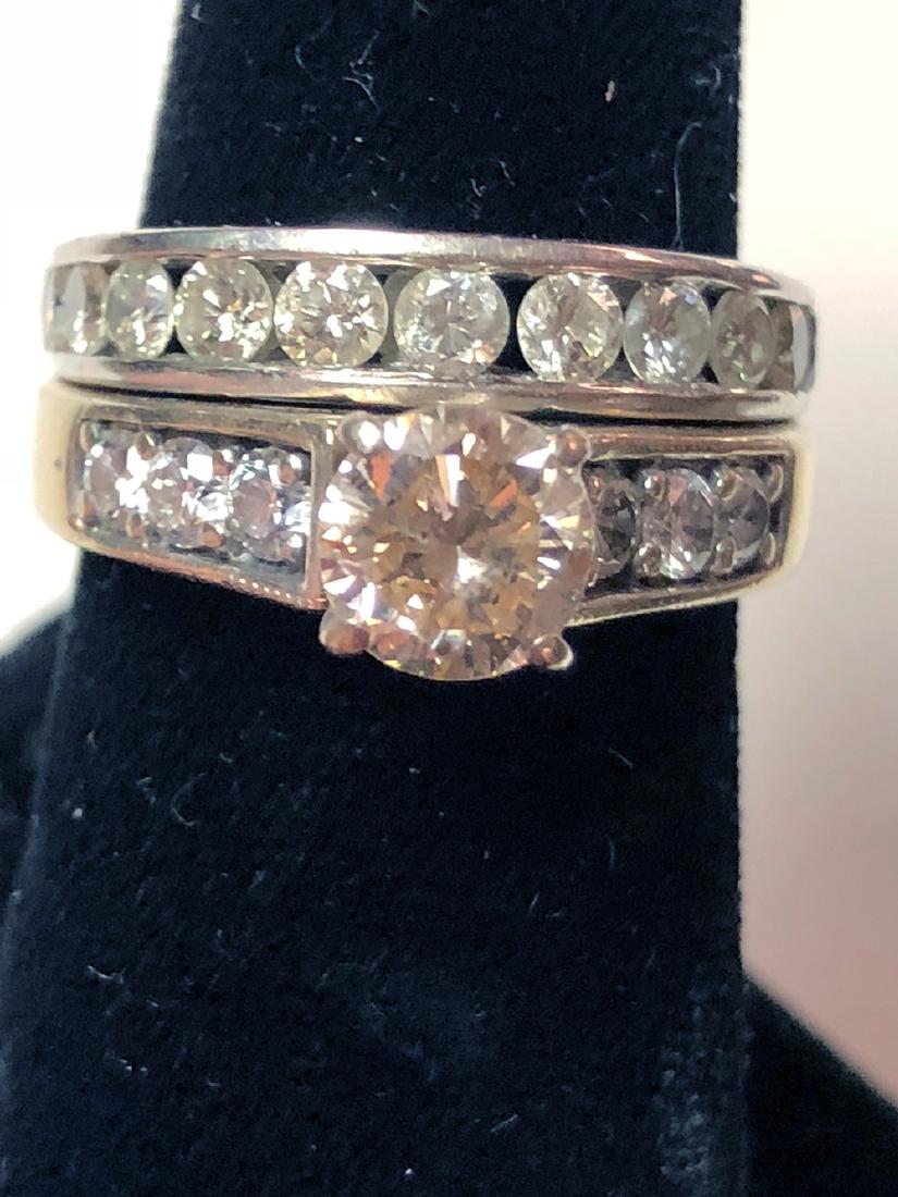 Ladies 14kt Gold and Diamond Wedding Set (1 of 2)