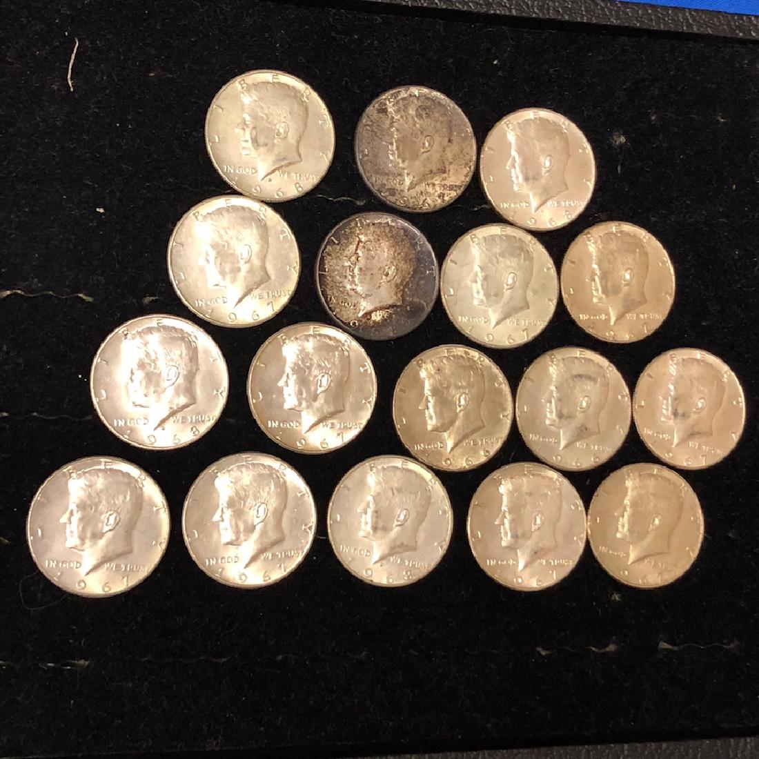 17 Kennedy Half Dollars