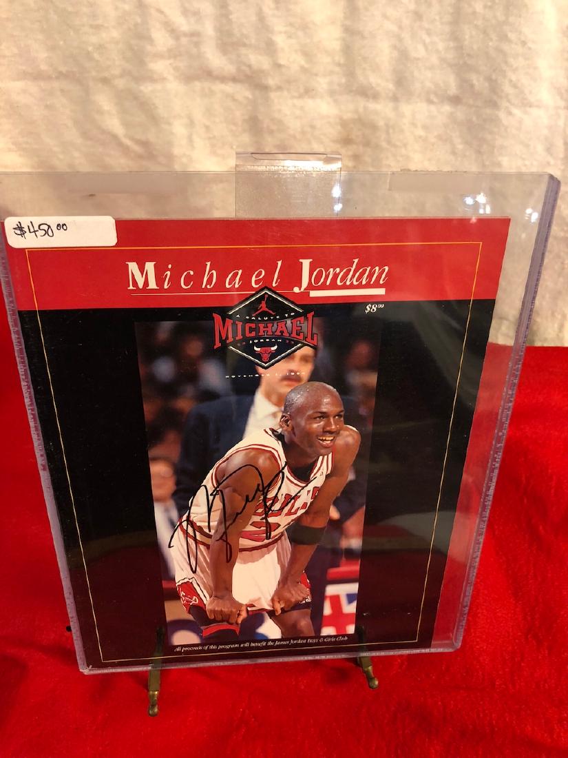 Michael Jordan Autographed Program (1 of 3)