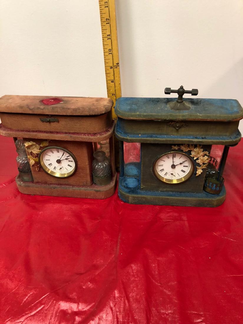 2 Waterbury Victorian Ladies Dresser Clocks (1 of 4)