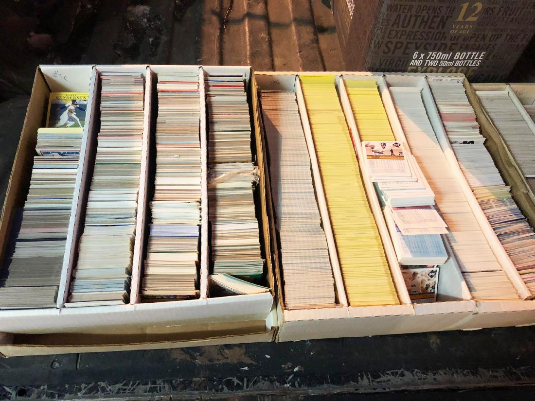 Baseball Card Collection: Baseball card collection. Being sold as found, all for one monies!