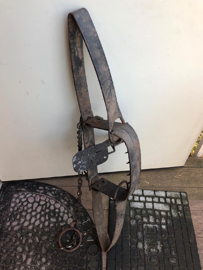 Antique Bear Trap: Antique bear trap. Measures approx. 41".