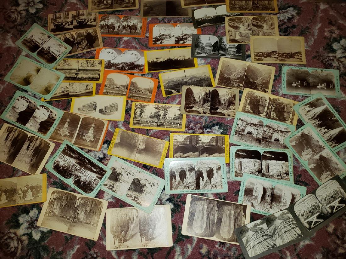 Stereo Viewer Card Colletion: Large collection of vintage stereo viewer cards, including many from the America Series. Being sold as found, from the Wadhams estate.