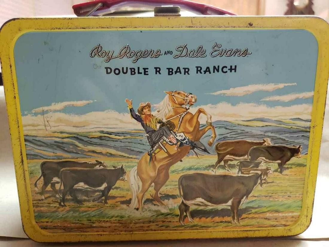 Vintage Roy Rogers Lunchbox: Vintage Roy Rogers Lunchbox, Roy Rogers and Dale Evans featured, made by The American Thermos Bottle Co.