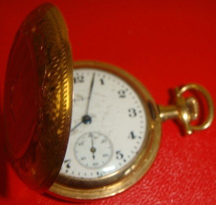 Ladies 14k Antique hunters case pocket watch: Ladies 14k Antique hunters case pocket watch