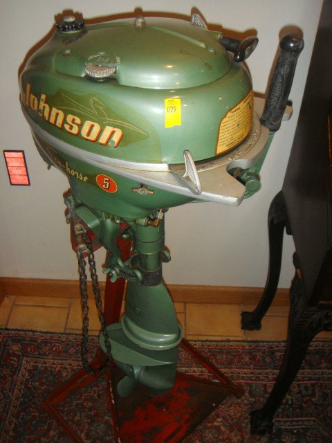 Vintage Johnson Boat Motor: Vintage Johnson Boat Motor beautiful original condition.