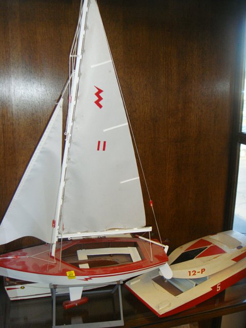 Four Wooden Boat Models: Four Wooden Boat Models