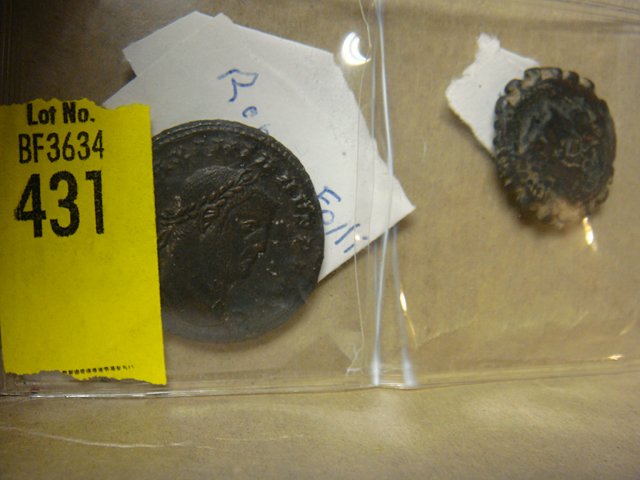 Ancient Coins, Roman & Syrian: Roman Follic - Bronze and Syrian Bronze - Ancient Coins