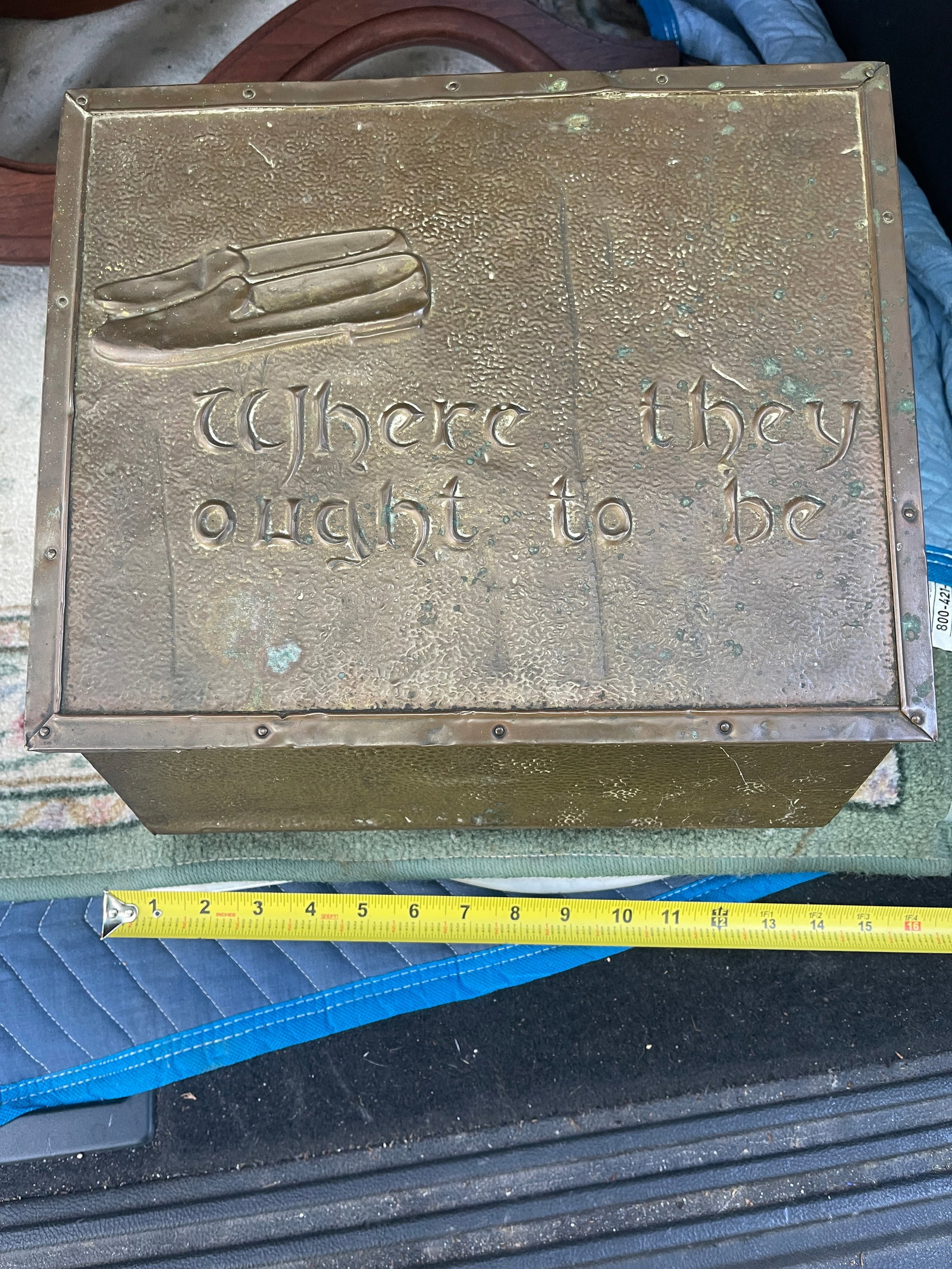 Brass Slipper Box - 5