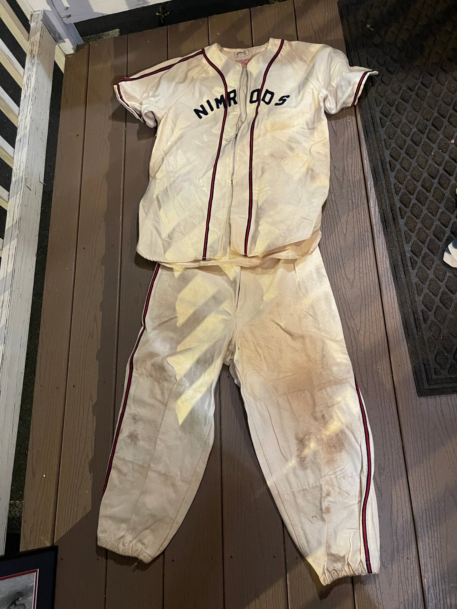 Nimrods Baseball Uniform: description