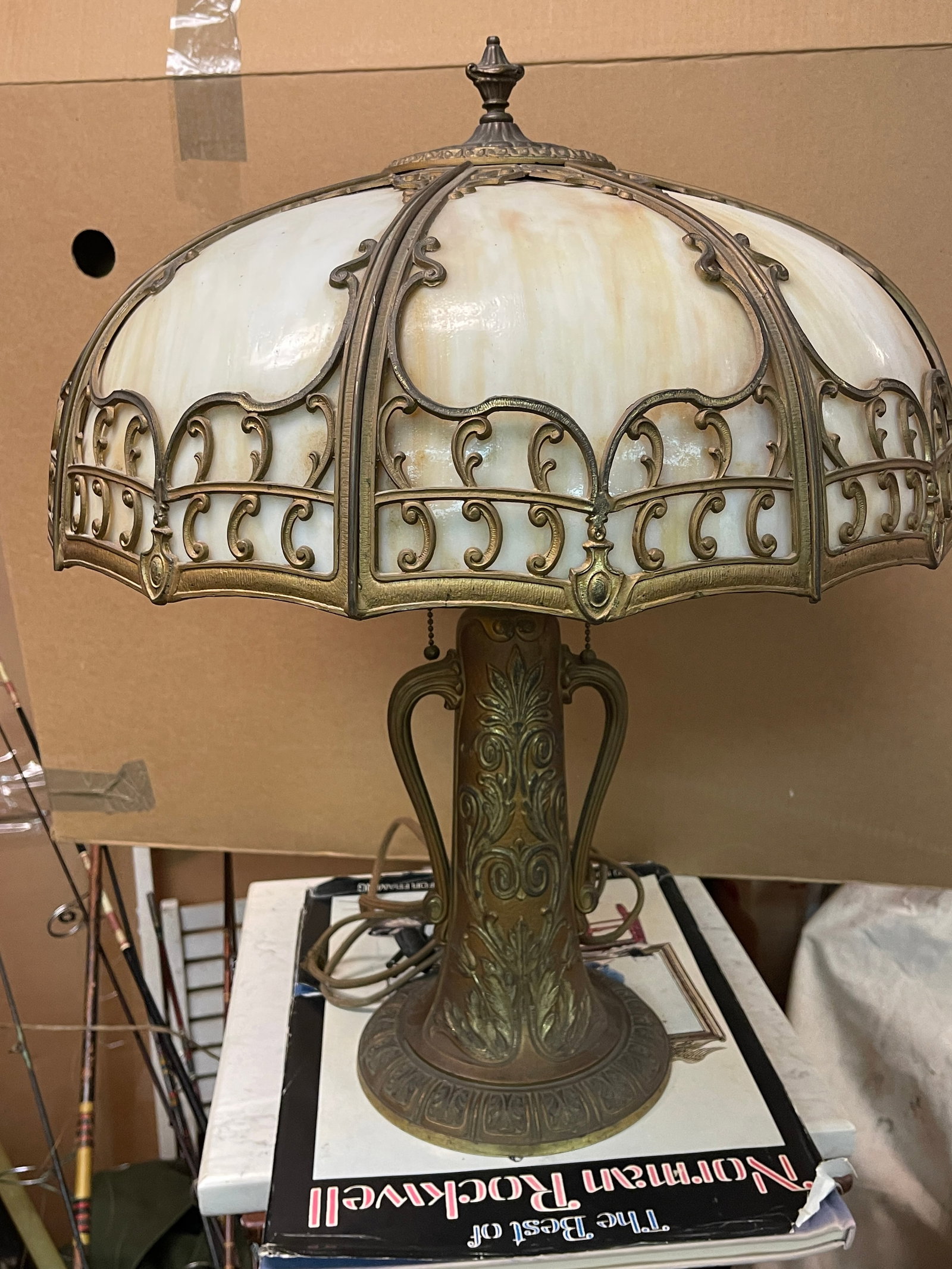 Vintage Arts and Crafts Style Table Lamp (1 of 5)