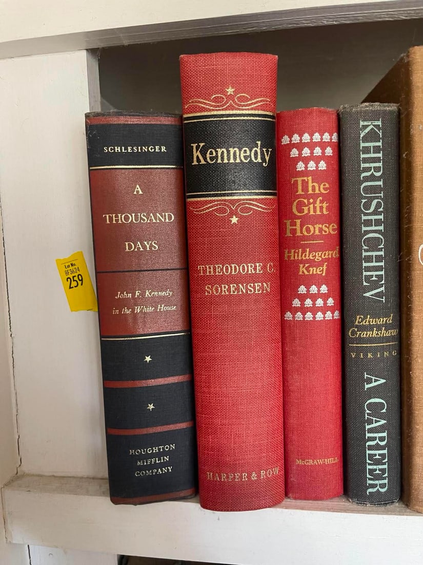 Personal Estate Library Collection: This is a collection from the personal collection of the Killian estate that includes a full shelf of non fiction books.