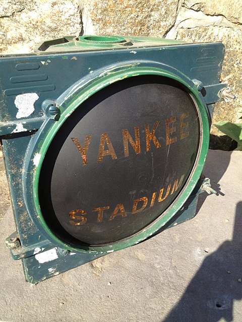 Yankee Stadium Light: Yankee Stadium Light. One of the lights directly from Yankee Stadium! A great momento to have from a legendary sports venue! This light is being offered to benefit St. Jude ChildrenÕs Research Hospit