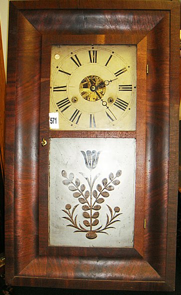Henry C. Smith's OG Shelf Clock, Plymouth, CT: Henry C. Smith's, Plymouth, CT OG Shelf Clock with original glass and nice case, all original. Has very rare, uncommon label. Henry C. Smith, 1811 - 1870, Plymouth, Conn. He is known for his wooden mo