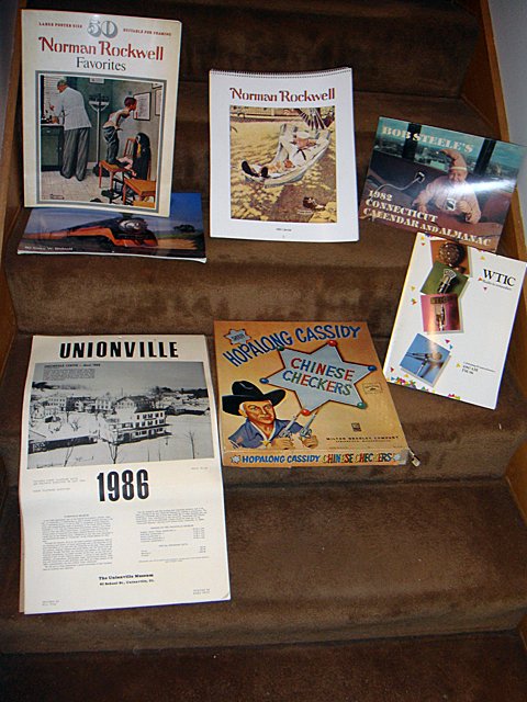 St. Jude Item: Estate Lot: To Benefit St. Jude Children's Research Hospital; Estate lot including Norman Rockwell Favorites books, Bob Steele and WTIC memorabilia, vintage Hopalong Cassidy Chinese Checkers game, etc. This lot i