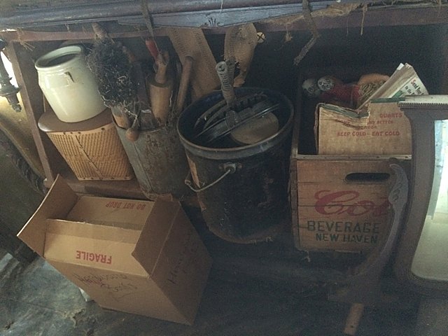 Large Lot of Carved Furnishings: Large lot of carved furniture and discovery lot including table, bureau with mirror, carved table base, carved side board, carved Victorian sofa, and many items yet to be discovered!