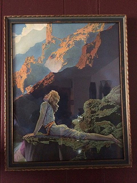 Vintage Maxfield Parrish - Wild Geese: Vintage Maxfield Parrish - Wild Geese lithograph print with frame. Dimensions with frame 16" x 13 1/8". Family has 1999 appraisal for $275.00