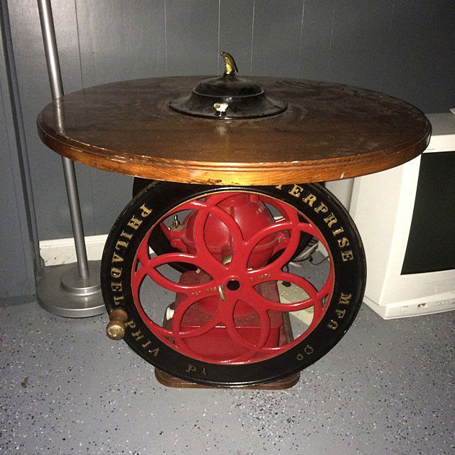 Vintage Coffee Mill Table (1 of 5)