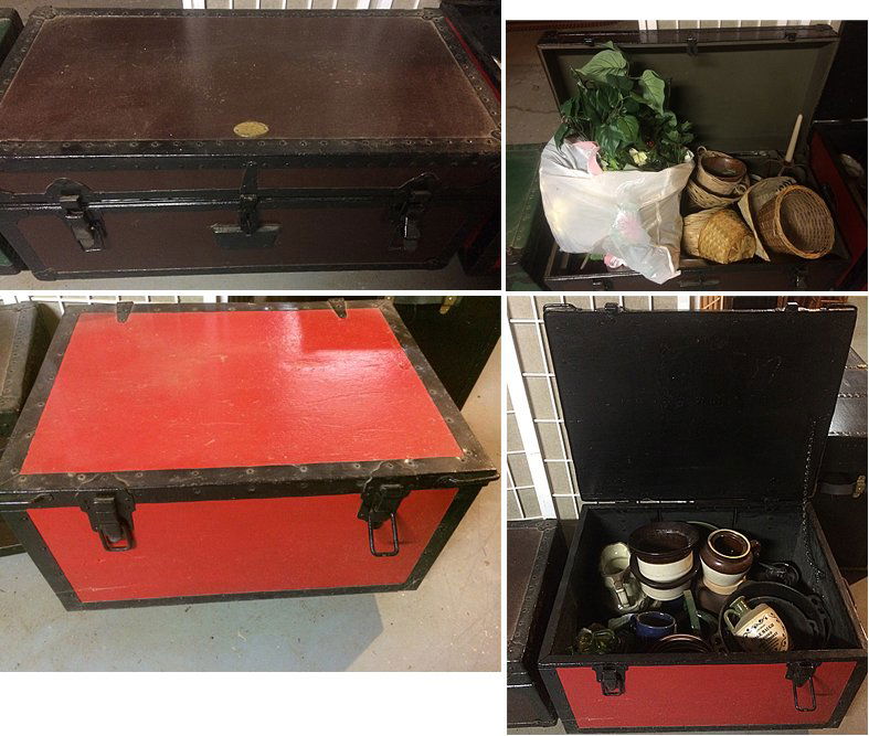 2 Vintage Footlockers & Contents (1 of 7)