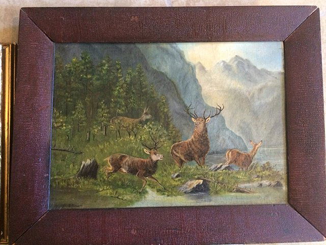 Vintage Estate Oil Painting (1 of 4)