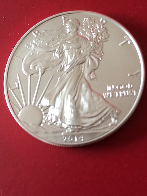 2014 BU  American Silver Eagle (1 of 2)
