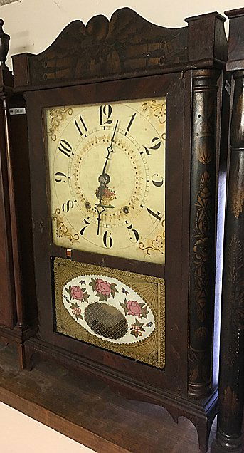 Stenciled Column and Splat Transitional Mantel Clock (1 of 8)