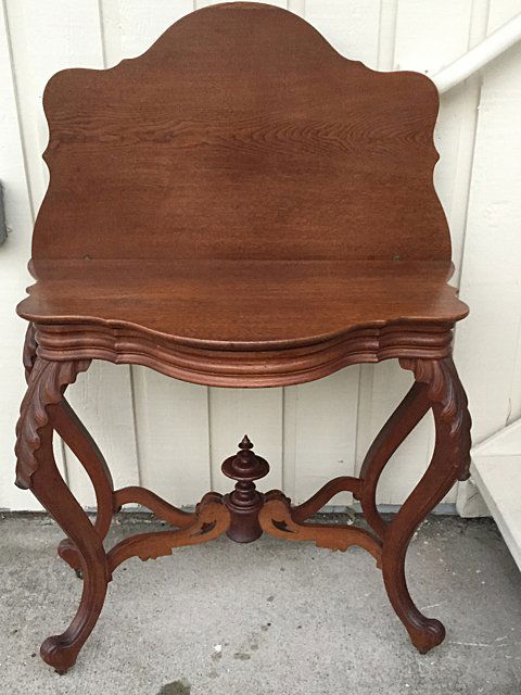 Victorian Walnut Game Table (1 of 6)