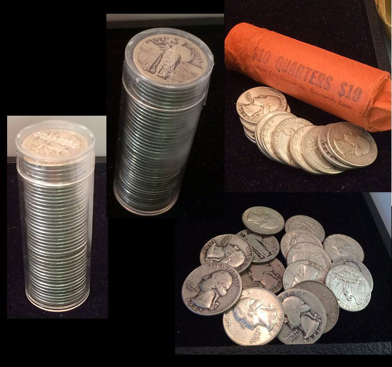 3 Rolls of Silver Quarters (1 of 7)
