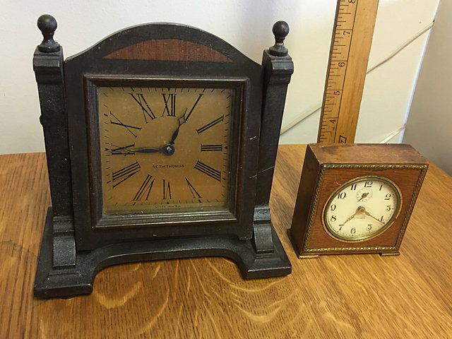 2 Seth Thomas Alarm Style Clocks (1 of 2)