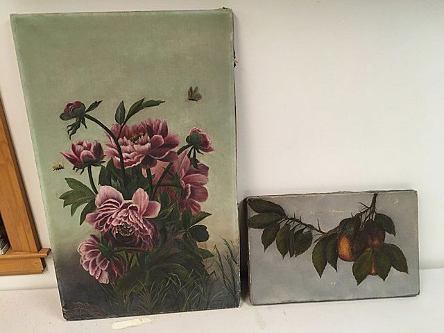 2 Antique Oil Paintings (1 of 5)