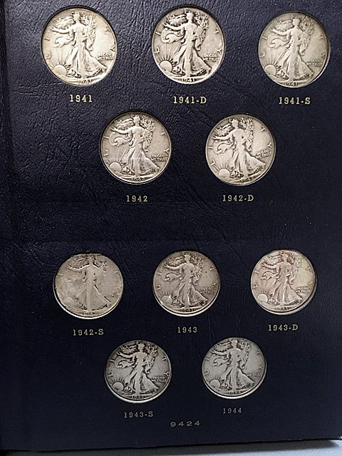 Walking Liberty Half Dollars 1941-1947 Book (1 of 10)