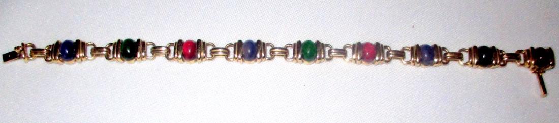 14k Gold Bracelet Set with Amethyst and Garnets (1 of 1)