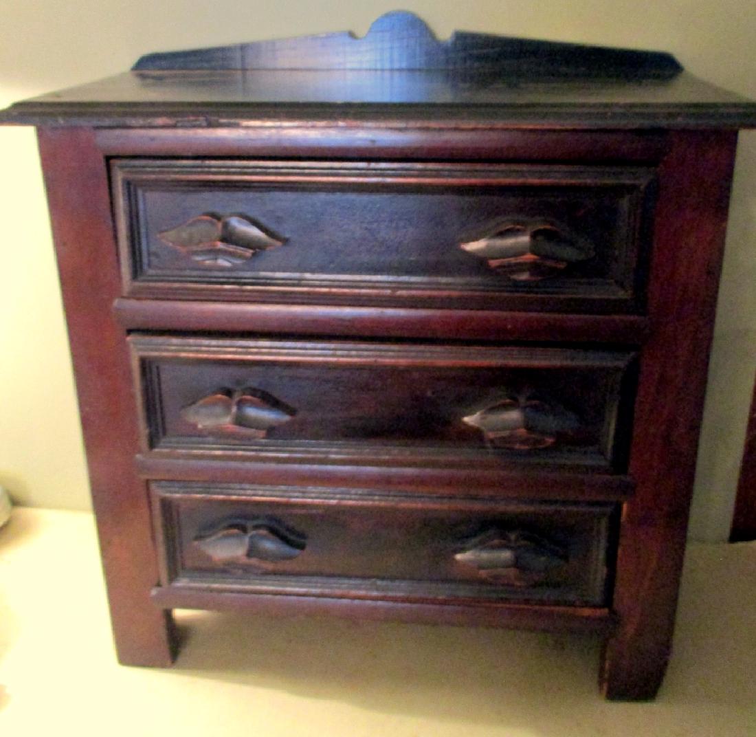Child's Miniature Three Drawer Victorian Chest (1 of 2)
