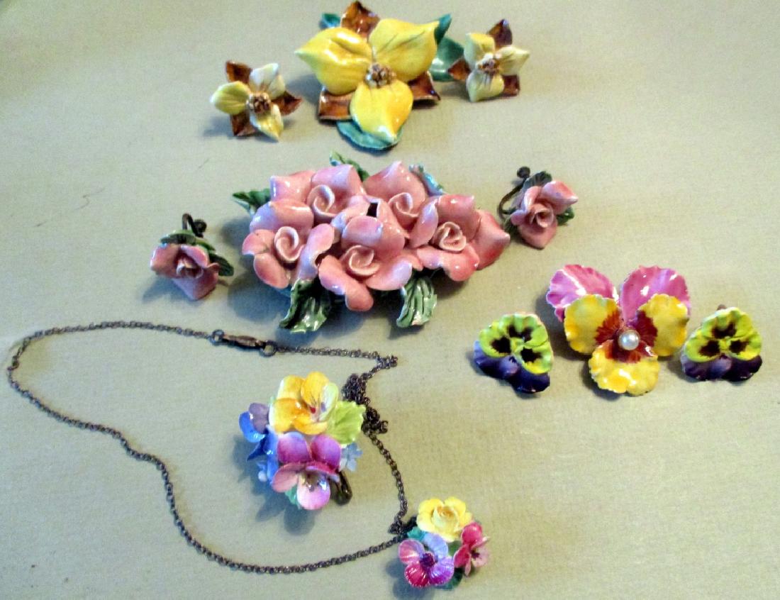 Miscellaneous Lot of Vintage Porcelain Jewelry (1 of 1)