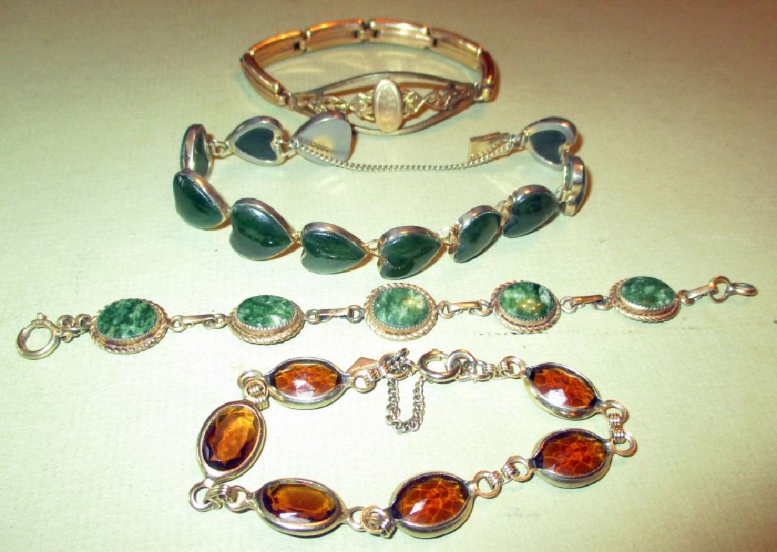 Four Vintage Costume Bracelets (1 of 1)