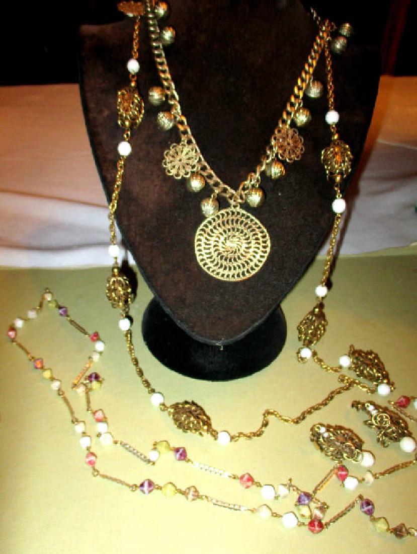 Three Vintage Costume Necklaces (1 of 1)