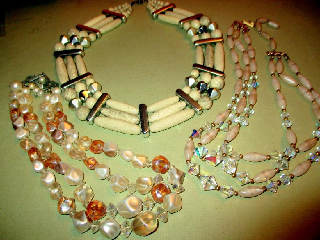 Three Vintage Costume Necklaces (1 of 1)