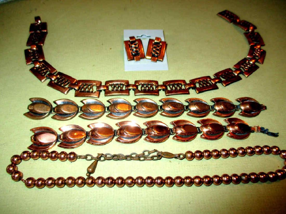Lot of Vintage Renior Copper Toned Jewelry (1 of 1)