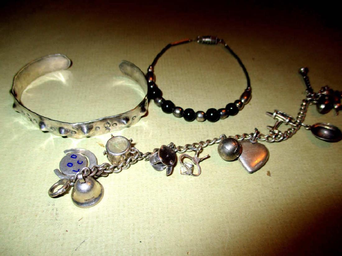 Three Vintage Sterling Bracelets (1 of 1)