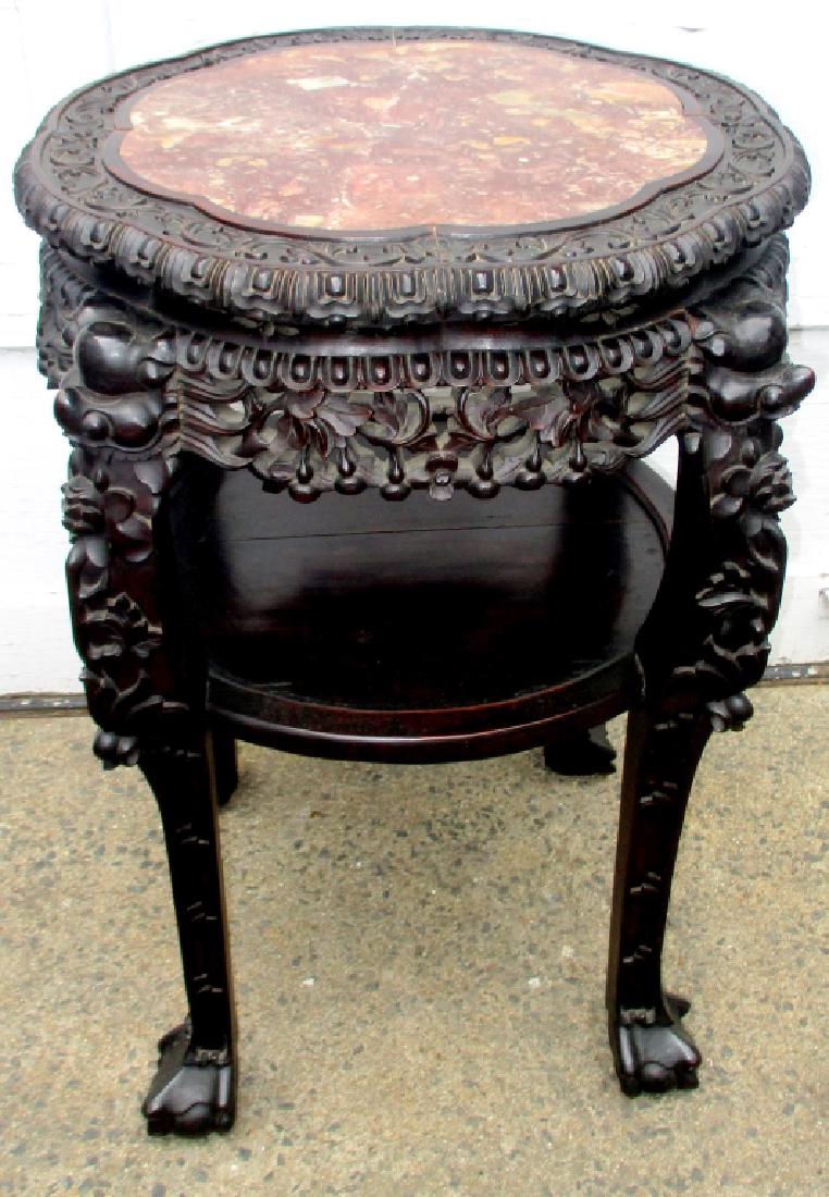 Large Carved Chinese Stand (1 of 1)