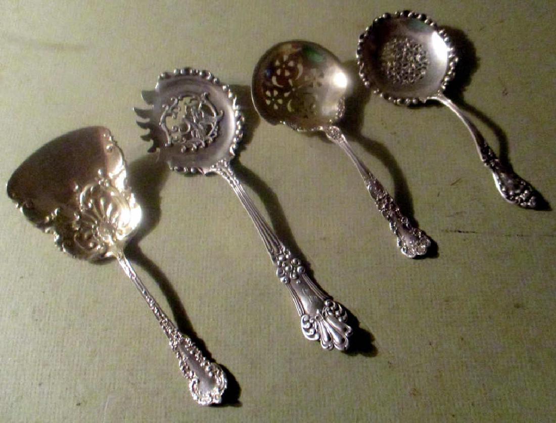 Lot of Four Sterling Spoons (1 of 1)