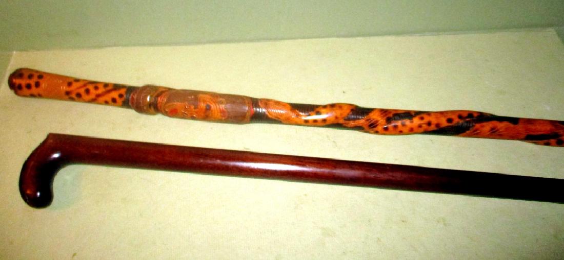 Two Wooden Walking Sticks (1 of 3)