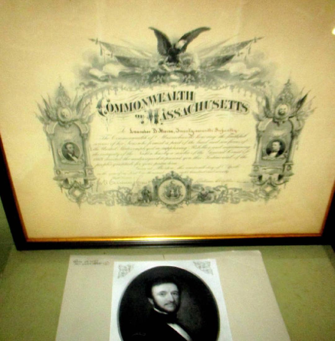 Civil War Presentation of Gratitude Dated 1870 (1 of 3)