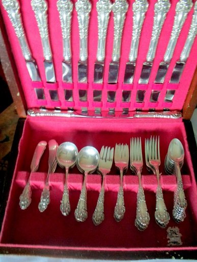 Sterling Silver Flatware for 12, French Renaissance (1 of 2)