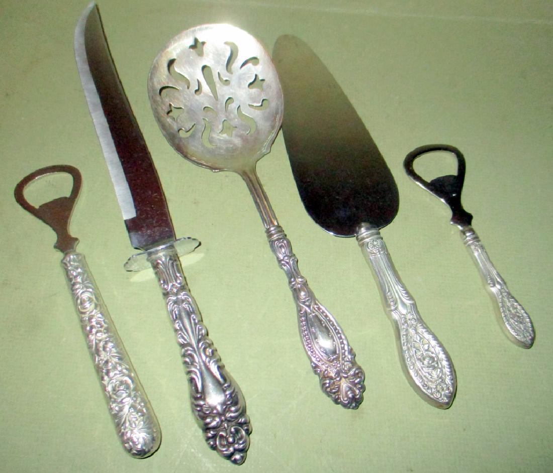 Lot of Five Sterling Handle Utensils (1 of 1)
