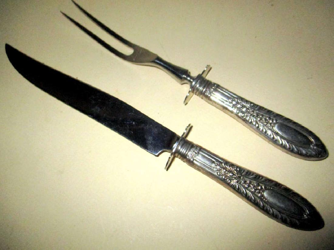 Sterling Handle Meat Carving Set (1 of 1)