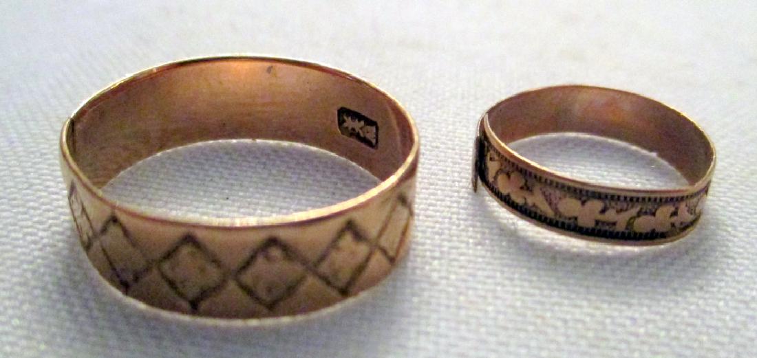 Two 10K Gold Rings or Bands (1 of 1)